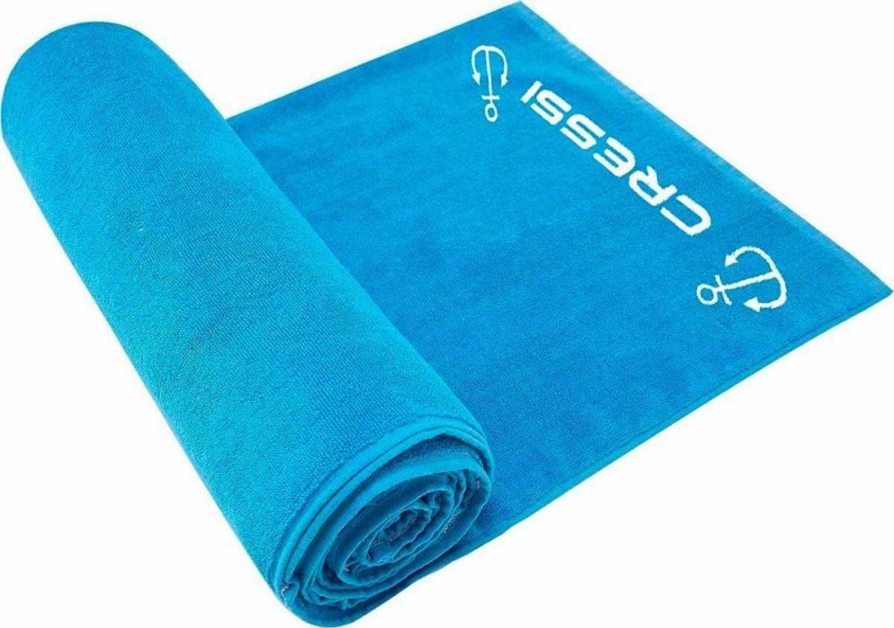 Cressi cotton beach towel 180 x 90 cm turquoise