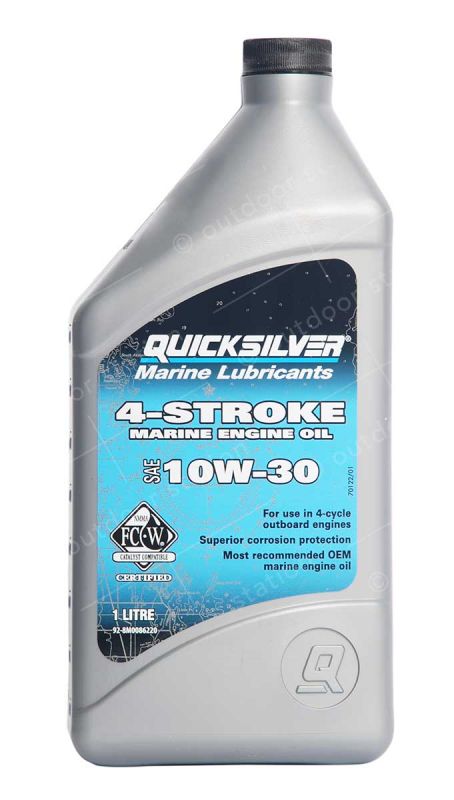 quicksilver 10w30 engine oil for a 4 stroke outboard motor
