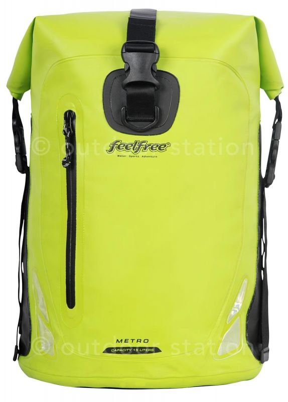 Waterproof motorcycle backpack Feelfree Metro 15L Lime