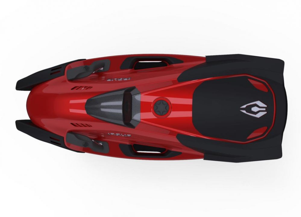 iAqua Sea Scooter SeaDart MAX+ Portside red