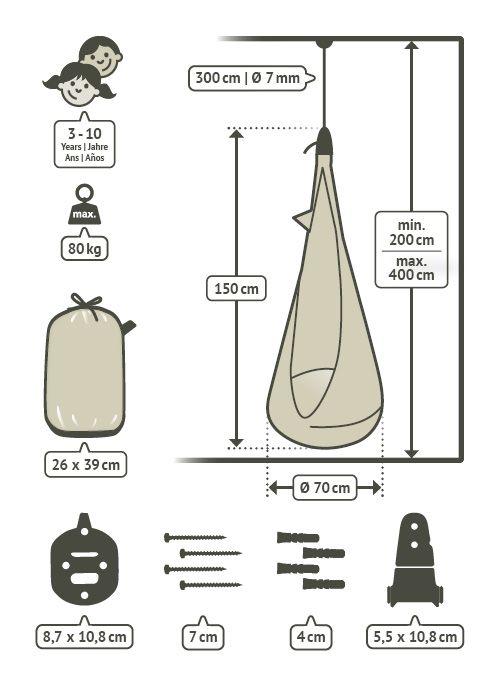 La Siesta Hanging Nest for kids Joki jungle