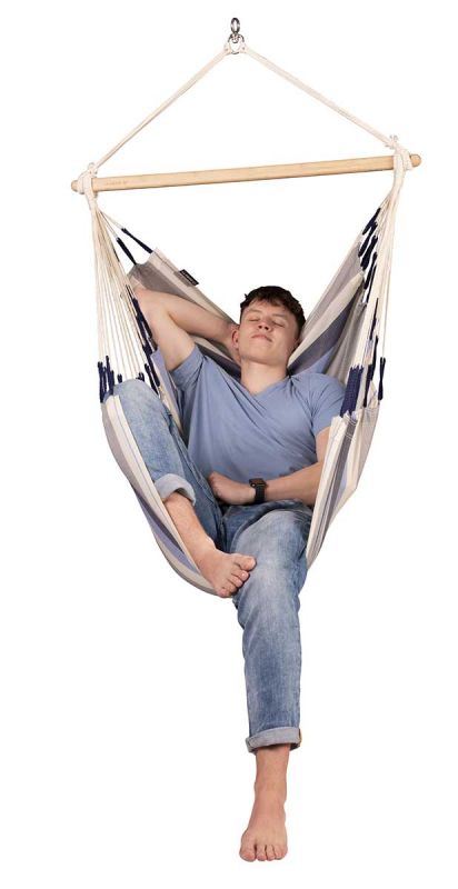 La Siesta hammock chair Domingo Basic sea salt