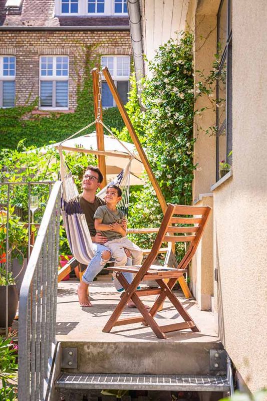 La Siesta hammock chair Domingo Basic sea salt