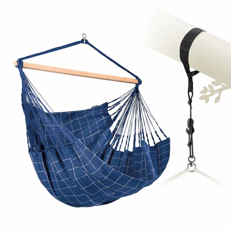 La Siesta hammock chair Domingo Kingsize marine