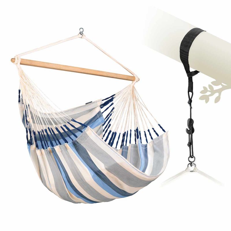 La Siesta hammock chair Domingo Kingsize sea salt