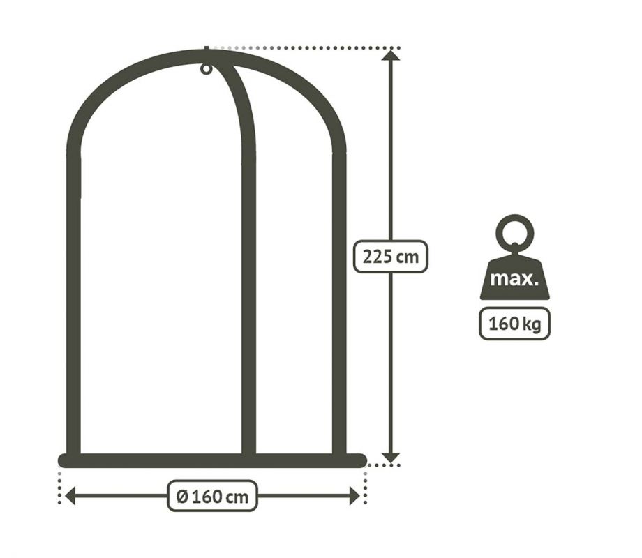 La Siesta hammock chair stand Romano
