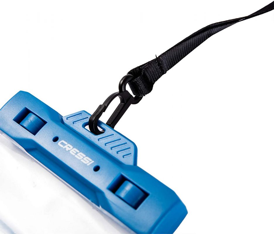 Cressi waterproof phone case blue