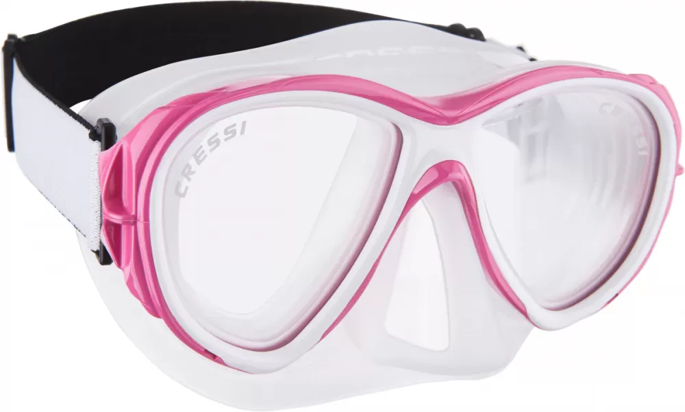 Dive mask for narrow faces Cressi Samoa transparent blue