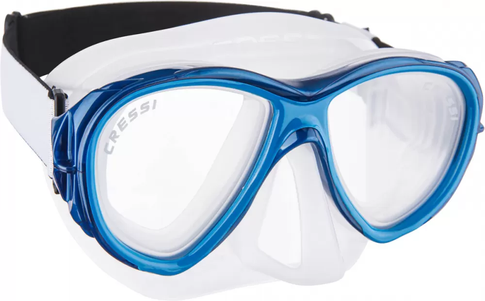 Dive mask for narrow faces Cressi Samoa transparent blue