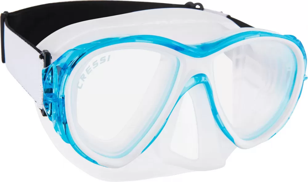 Dive mask for narrow faces Cressi Samoa transparent blue