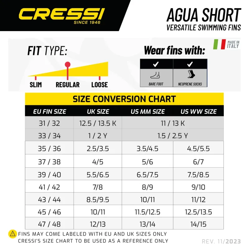 Fins for kids Cressi Sub Clio 27/29 blue