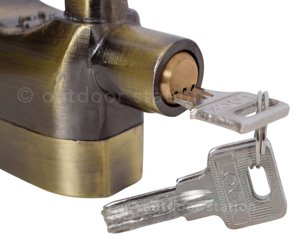 Alarm padlock for bikes and chains