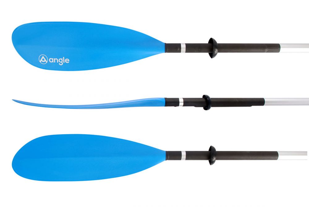 angle kayak paddle alloy 2 pc 220 cm standard
