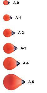 Boat buoy fender series A orange A-5