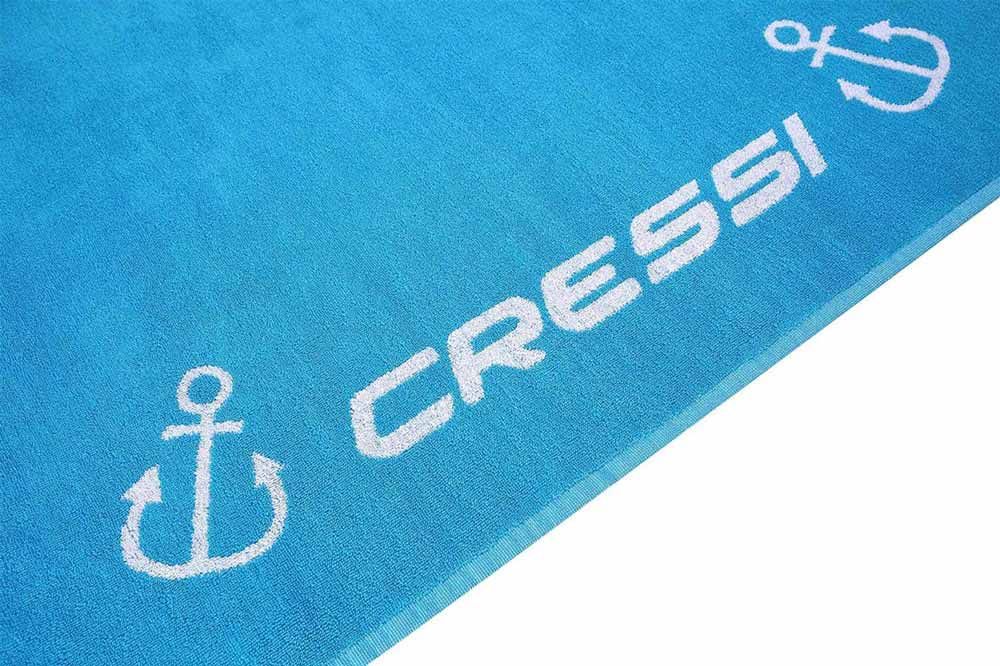 Cressi beach towel cotton 180 x 90 cm light blue