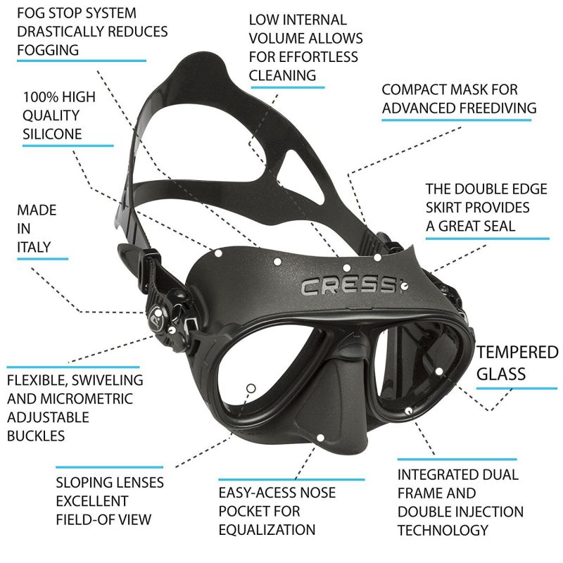 Cressi Calibro diving mask black