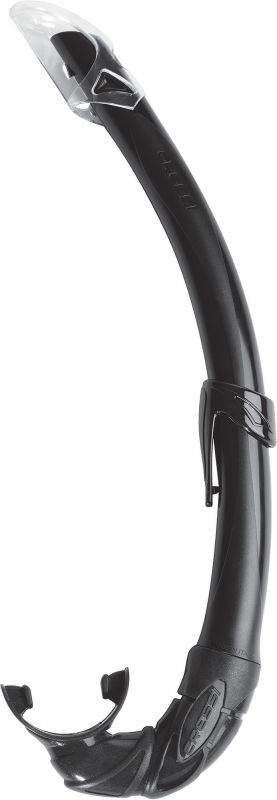 cressi mexico snorkel black with silicone mouthpiece