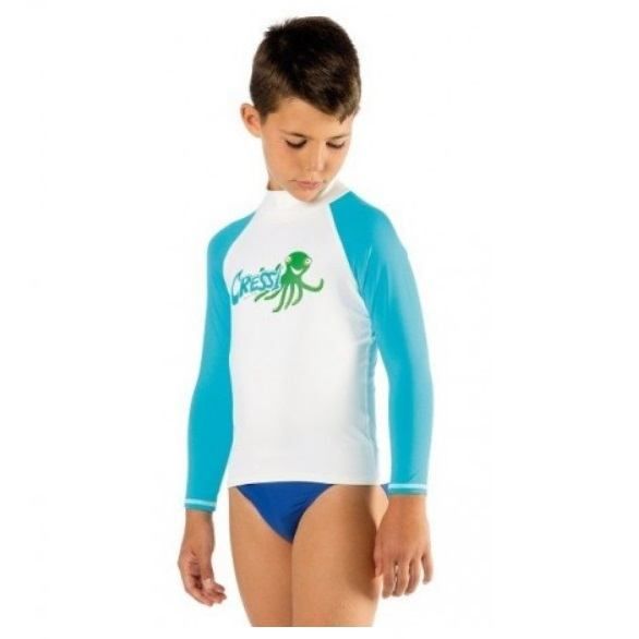 Cressi rash guard for children - long sleeve white 8