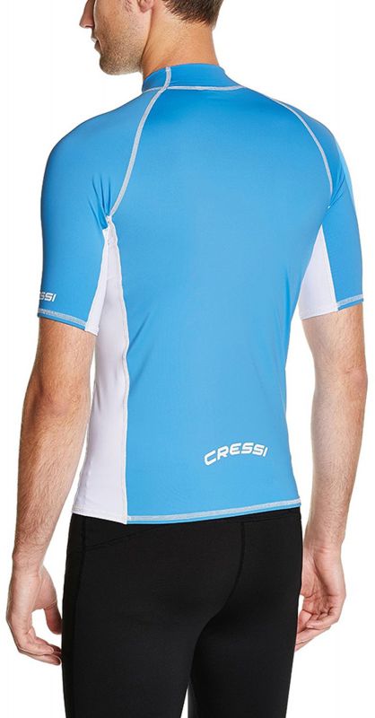 Cressi rash guard for men blue - short sleeves M