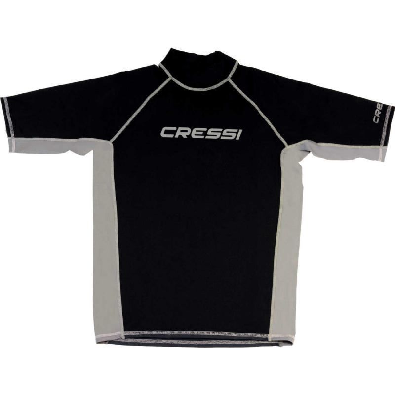 Cressi rash guard for men - short sleeve black L