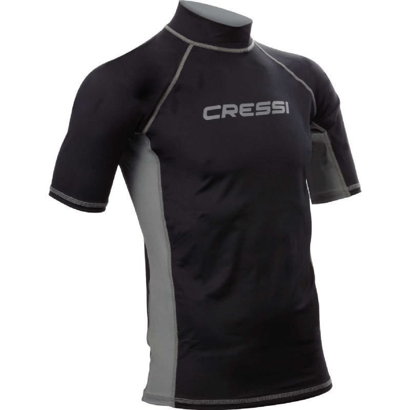 Cressi rash guard for men - short sleeve black S