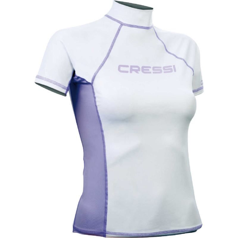 Cressi rash guard for women - short sleeve white S