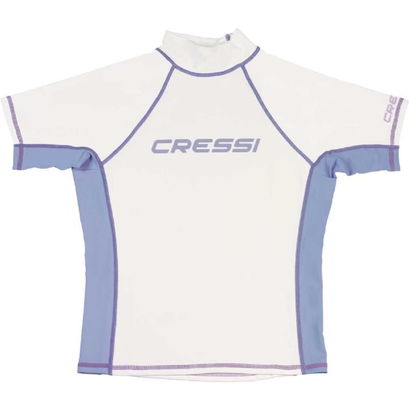 Cressi rash guard for women - short sleeve white XS