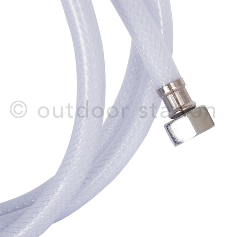 Easy to mount white shower hose 2.5m