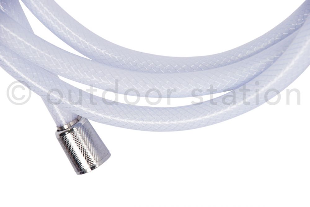 Easy to mount white shower hose 2.5m