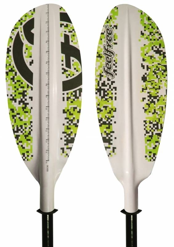 Feelfree Angler Paddle alloy 2 pcs 250 cm lime camouflage