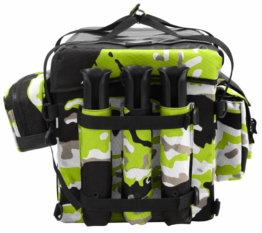 FeelFree Camo Crate Bag 76L lime camouflage