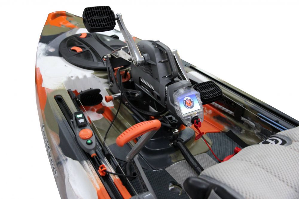Feelfree Overdrive + Motodrive for fishing kayaks