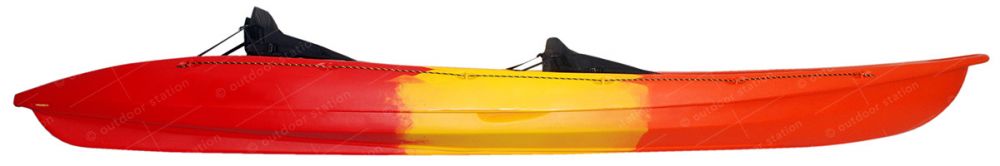 Feelfree sit on top Roamer 2 kayak with paddles and seats