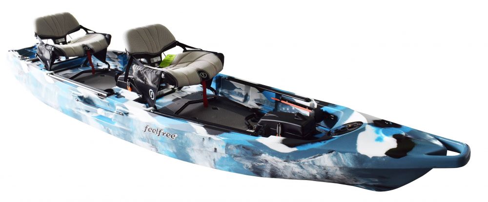 Fishing kayak Feelfree Lure II Tandem blue camo