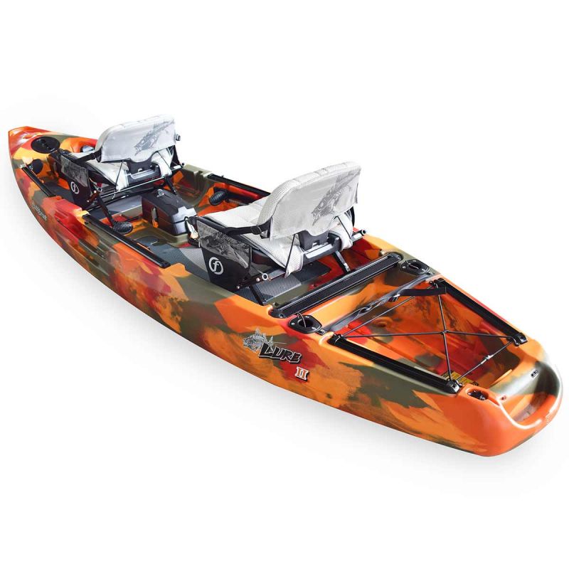 Fishing kayak Feelfree Lure II Tandem OD ready orange camo