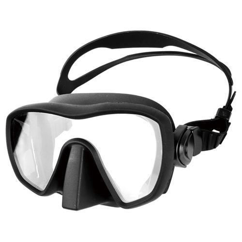 frameless silicone diving mask atlas black