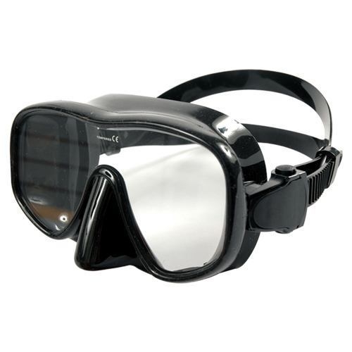 frameless silicone diving mask mica black