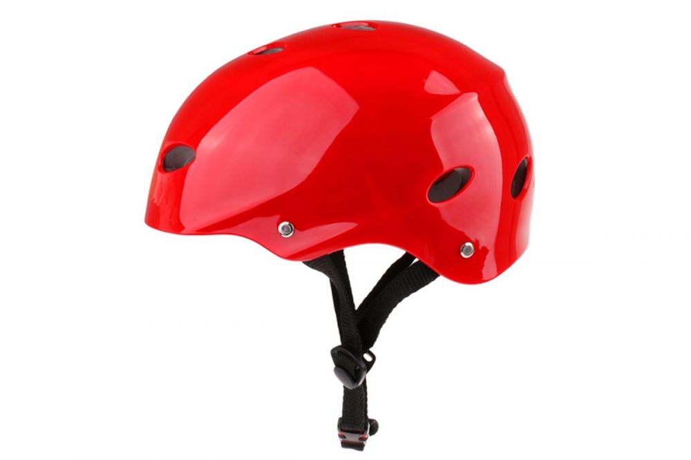 Hard helmet for kayak and water sports L  red