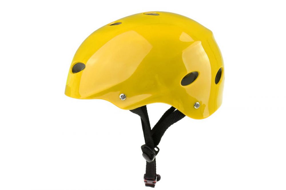 Hard helmet for kayak and water sports L  yellow