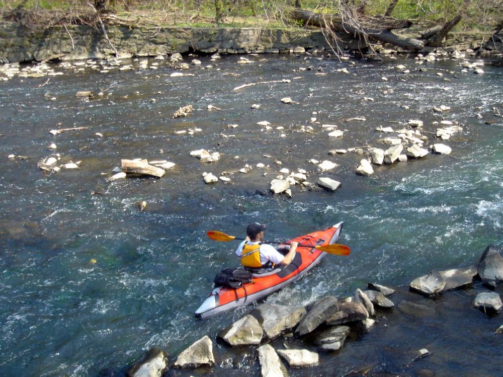 Inflatable kayak Advanced Elements AdvancedFrame red