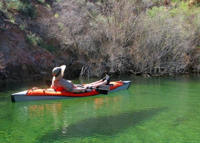 Inflatable kayak Advanced Elements AdvancedFrame red