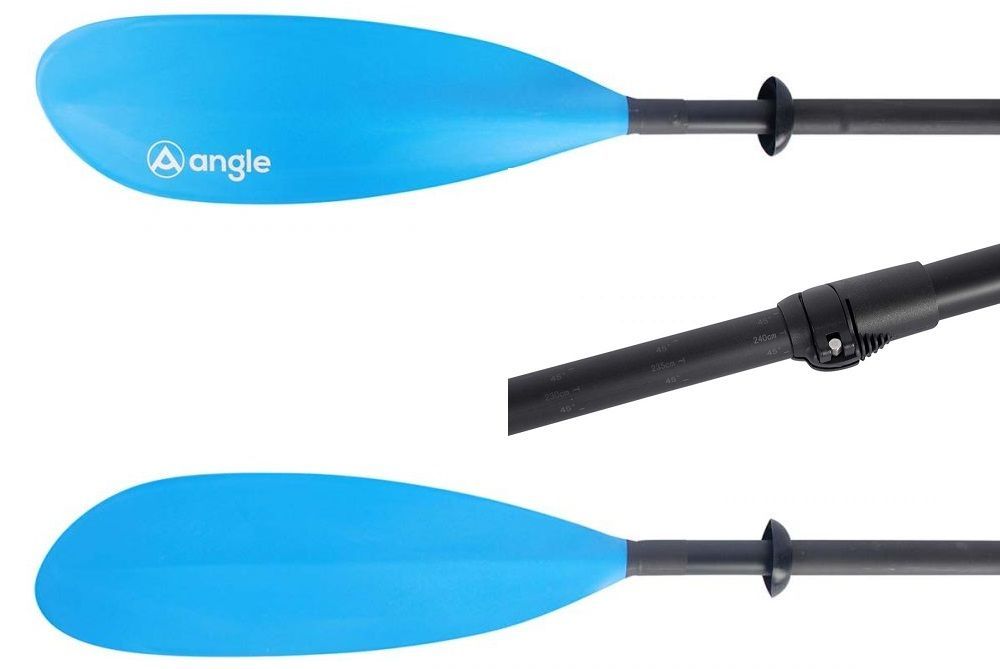 kayak paddle angle fiberglass adjustable 210 240cm