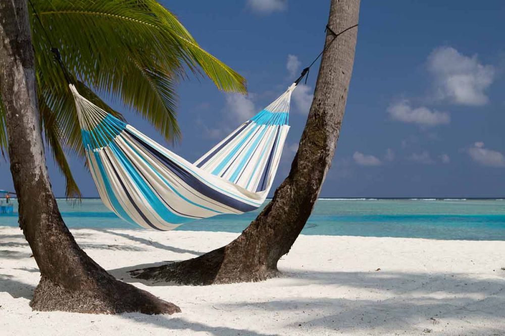 La Siesta hammock Caribena aqua blue