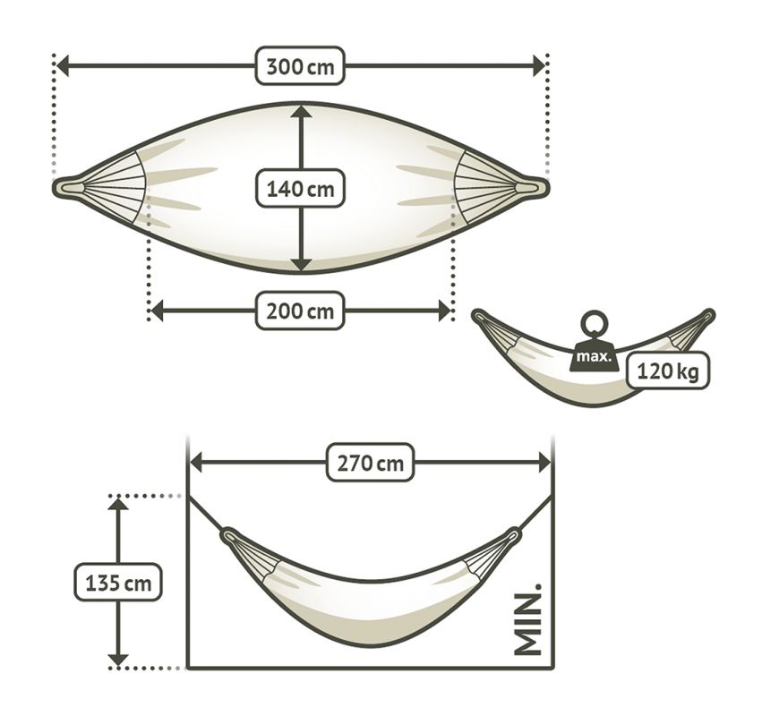 La Siesta hammock Caribena purple