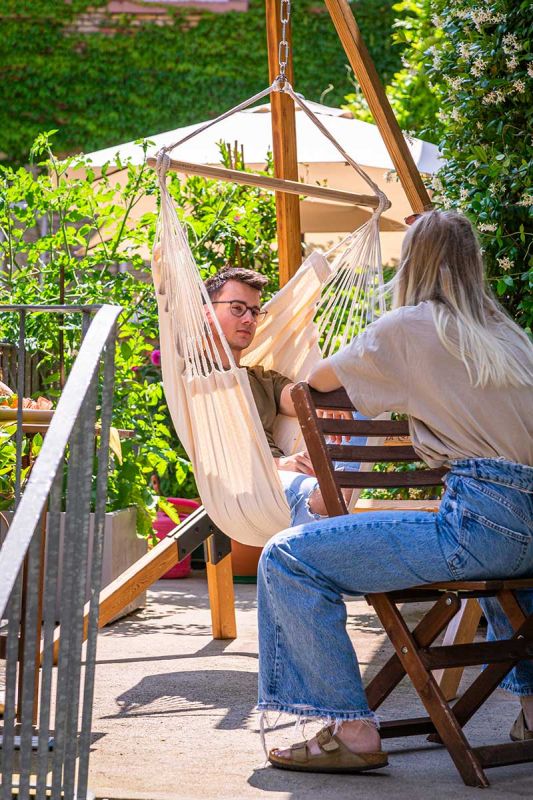 La Siesta hammock chair Habana Basic latte