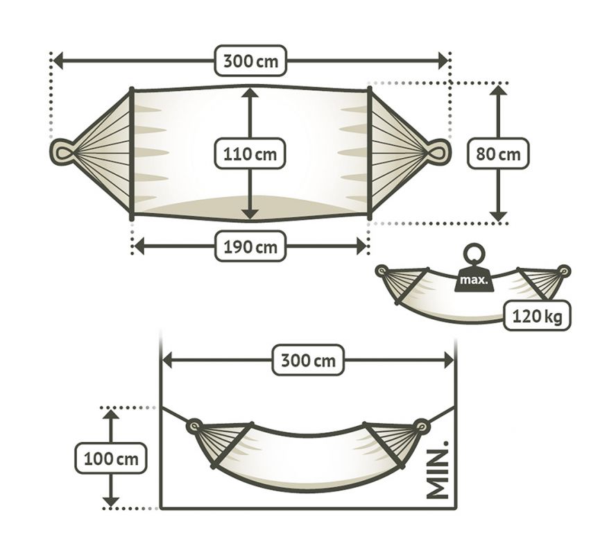 La Siesta hammock Fruta kiwi