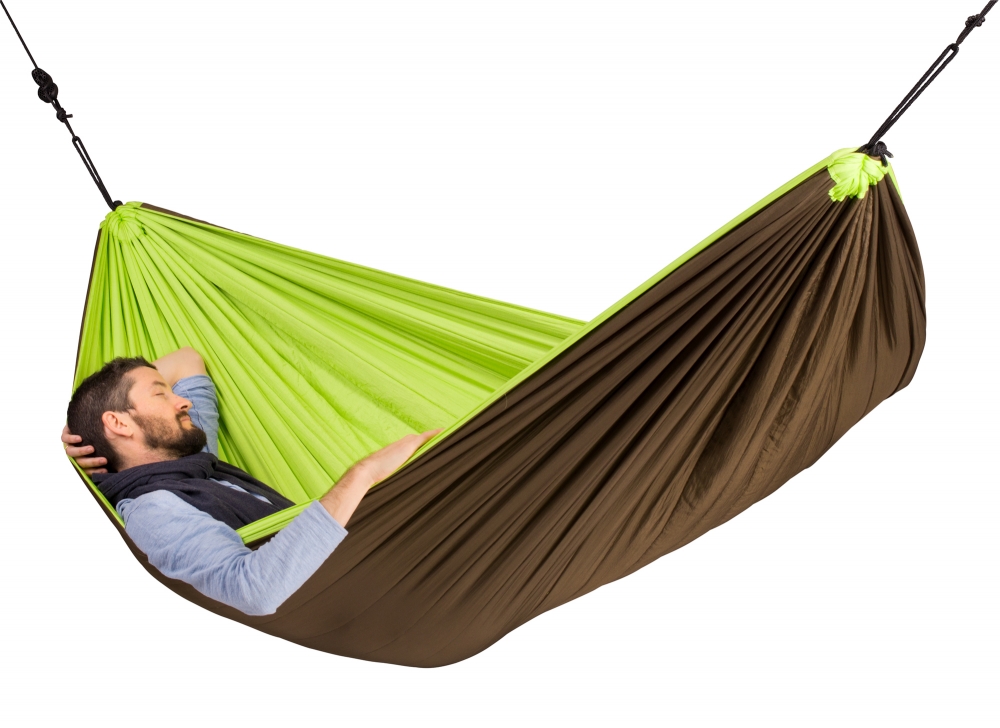 La Siesta quilted travel hammock Colibri Green
