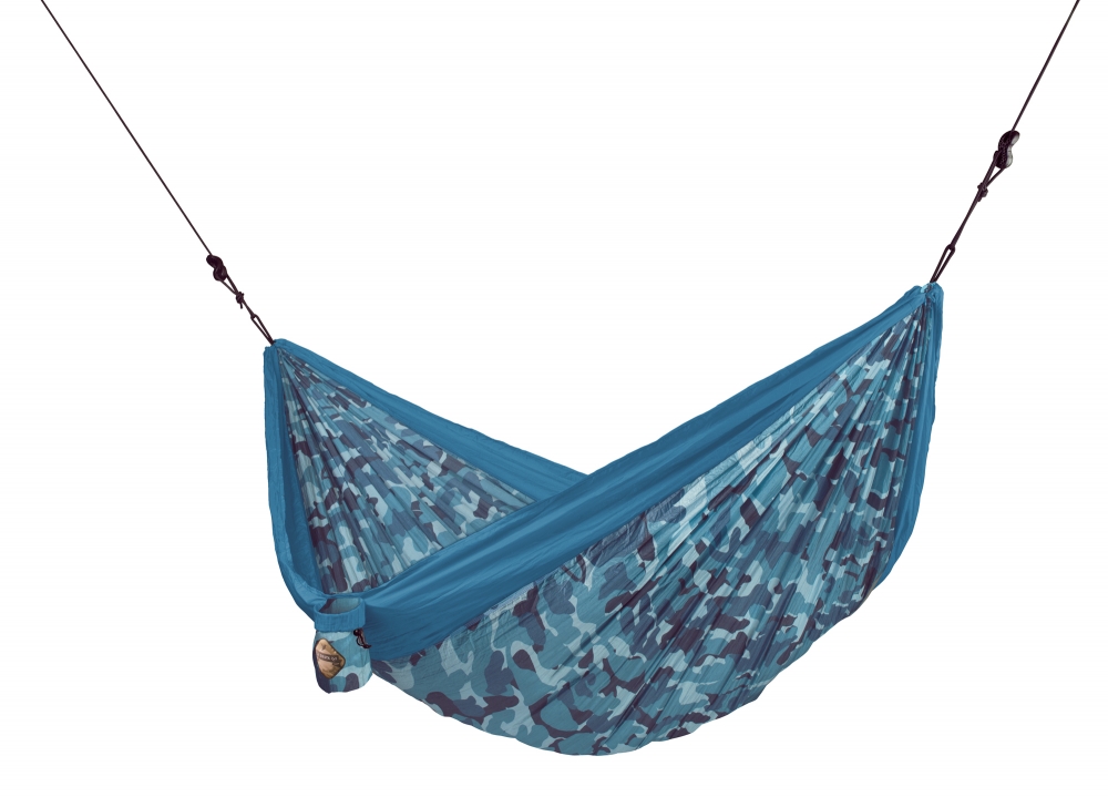 La Siesta travel hammock for two Colibri camo river