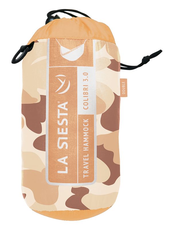 La Siesta travel hammock for two Colibri camo sahara