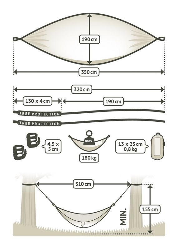 La Siesta travel hammock for two Colibri canyon